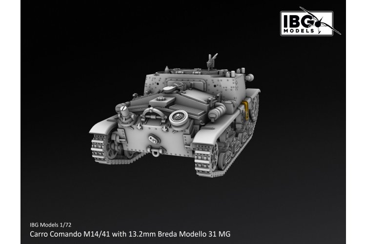 1:72 IBG Models 72130 Carro Comando M14/41 with 13.2mm Breda Modello 31 MG WWII - Italian Command Vehicle - Ibg72130 6 - IBG72130