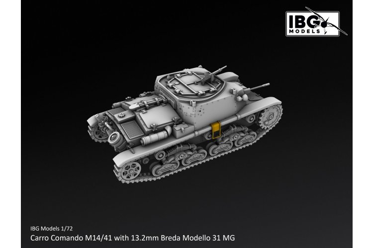 1:72 IBG Models 72130 Carro Comando M14/41 with 13.2mm Breda Modello 31 MG WWII - Italian Command Vehicle - Ibg72130 7 - IBG72130