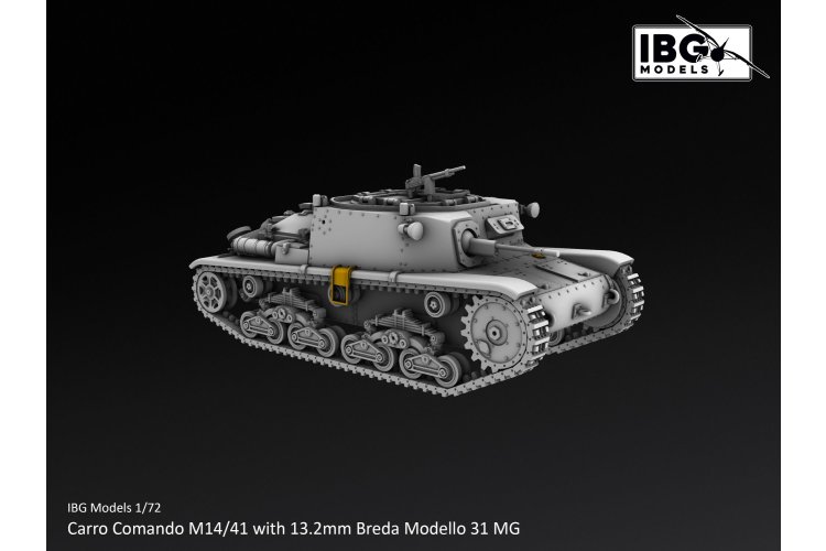 1:72 IBG Models 72130 Carro Comando M14/41 with 13.2mm Breda Modello 31 MG WWII - Italian Command Vehicle - Ibg72130 9 - IBG72130