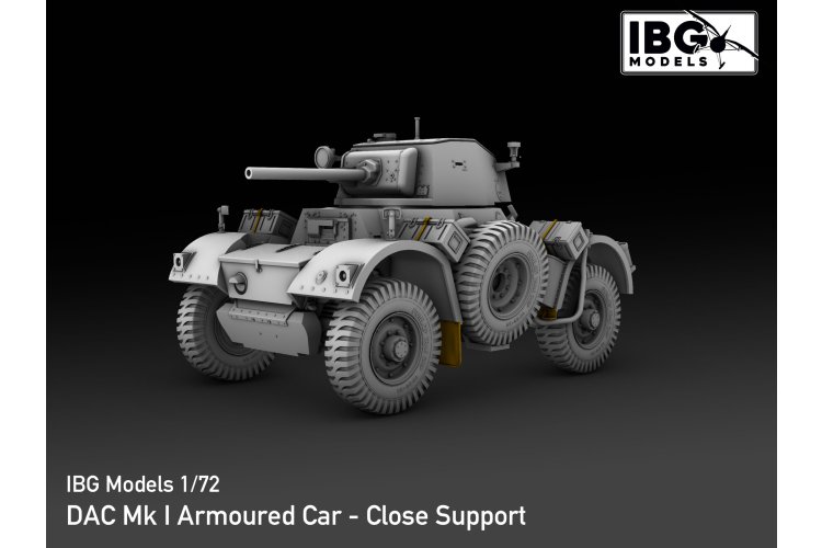 1:72 IBG Models 72147 Daimler Armoured Car Mk.I Close Support WWII - Britse Pantserwagen - Ibg72147 4 - IBG72147