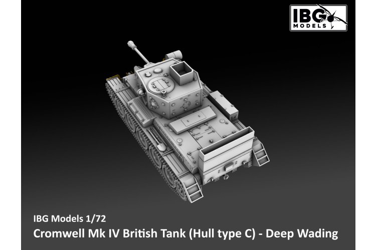 1:72 IBG Models 72156 Cromwell Mk.IV Hull Type C with Deep Wading Equipment WWII - British Cruiser Tank - Ibg72156 7 - IBG72156