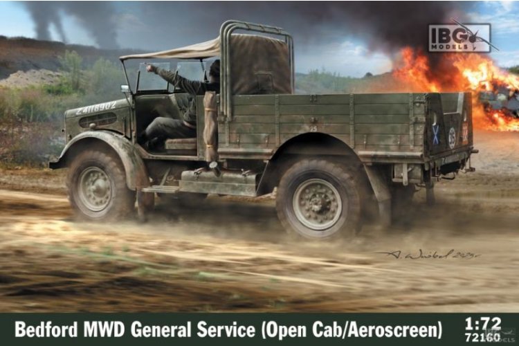 1:72 IBG Models 72160 Bedford MWD General Service - Open Cab/Aeroscreen - British Military Vehicle - Ibg72160 1 - IBG72160