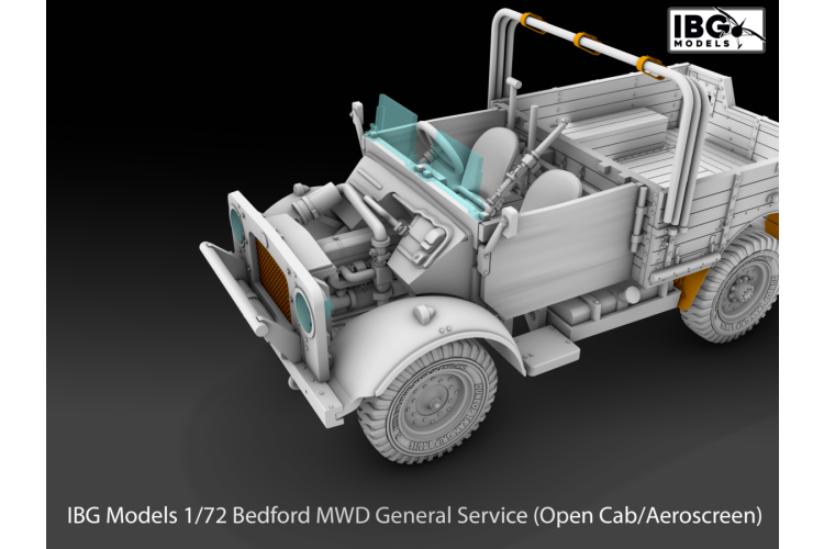 1:72 IBG Models 72160 Bedford MWD General Service - Open Cab/Aeroscreen - British Military Vehicle - Ibg72160 12 - IBG72160
