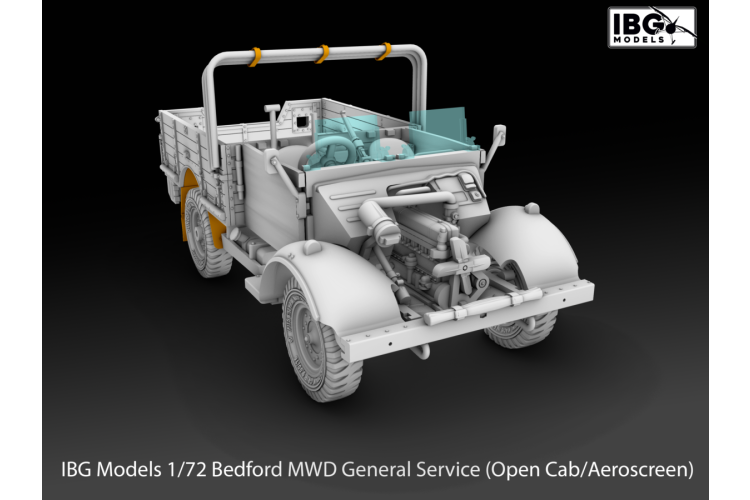 1:72 IBG Models 72160 Bedford MWD General Service - Open Cab/Aeroscreen - British Military Vehicle - Ibg72160 13 - IBG72160