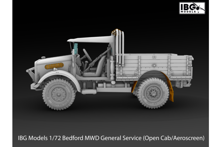1:72 IBG Models 72160 Bedford MWD General Service - Open Cab/Aeroscreen - British Military Vehicle - Ibg72160 3 - IBG72160