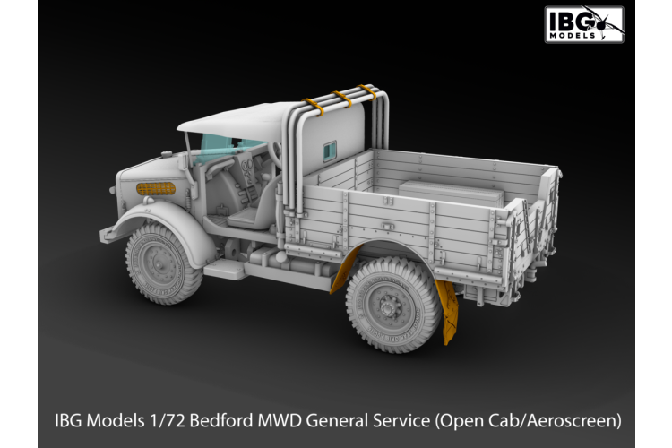 1:72 IBG Models 72160 Bedford MWD General Service - Open Cab/Aeroscreen - British Military Vehicle - Ibg72160 4 - IBG72160