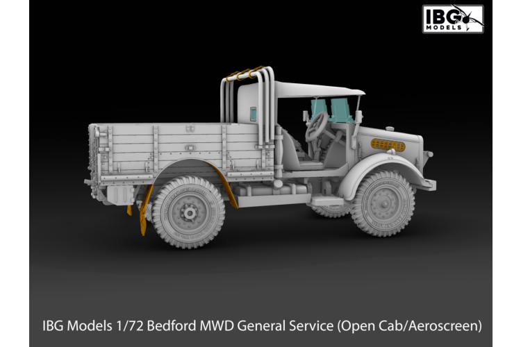 1:72 IBG Models 72160 Bedford MWD General Service - Open Cab/Aeroscreen - British Military Vehicle - Ibg72160 8 - IBG72160