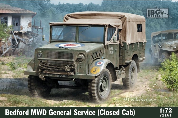 1:72 IBG Models 72161 Bedford MWD General Service &ndash; Closed Cab WWII &ndash; British Military Truck - Ibg72161 1 - IBG72161