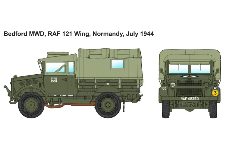 1:72 IBG Models 72161 Bedford MWD General Service &ndash; Closed Cab WWII &ndash; British Military Truck - Ibg72161 17 - IBG72161