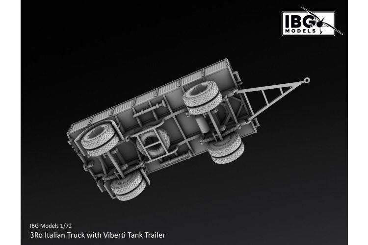 1:72 IBG Models 72167 3Ro with Viberti Tank Transport Semi-Trailer WWII - Italian Heavy Transport Truck - Ibg72167 9 - IBG72167