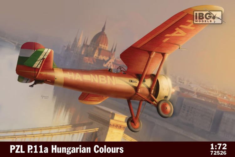 1:72 IBG Models 72526 PZL P.11a - Hungarian Colours - Propeller Aircraft - Ibg72526 1 - IBG72526