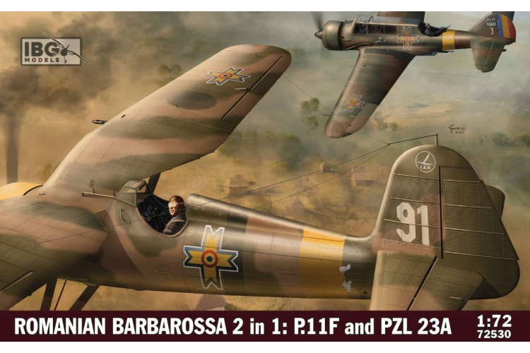 1:72 IBG Models 72530 Romanian Barbarossa - PZL/IAR P.11F & PZL.23 Karaś - 2 in 1 - Ibg72530 1 - IBG72530