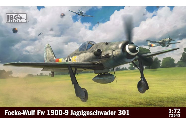 1:72 IBG Models 72543 Focke-Wulf Fw 190D-9 &ndash; Jagdgeschwader 301 WWII &ndash; German Propeller Aircraft - Ibg72543 1x - IBG72543
