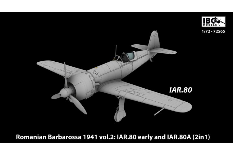 1:72 IBG Models 72565 Roemeense Barbarossa 1941 Vol.2 IAR.80 vroeg & IAR.80A - 2 Bouwopties - Ibg72565 10 - IBG72565