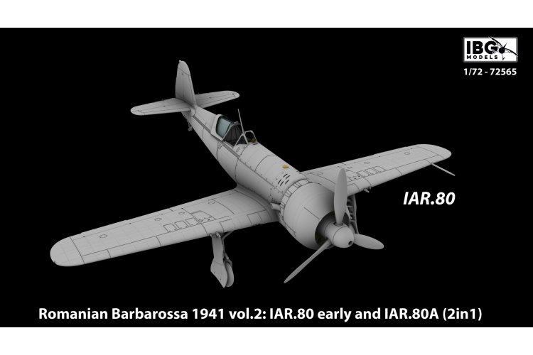 1:72 IBG Models 72565 Roemeense Barbarossa 1941 Vol.2 IAR.80 vroeg & IAR.80A - 2 Bouwopties - Ibg72565 19 - IBG72565