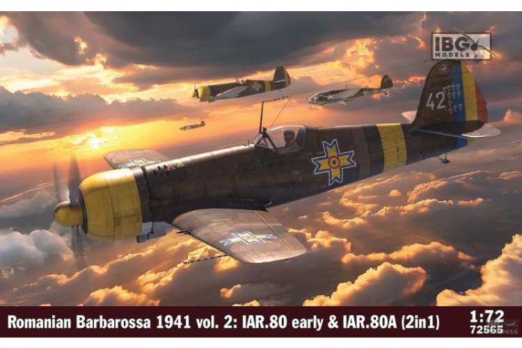 1:72 IBG Models 72565 Romanian Barbarossa 1941 Vol.2 IAR.80 Early & IAR.80A - 2 Build Options - Ibg72565 - IBG72565