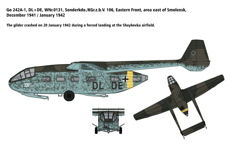 1:72 IBG Models 72573 Gotha Go 242A-1 - Duitse Middelzware Vrachtzwever - Propeller Vliegtuig - Ibg72573 3 - IBG72573