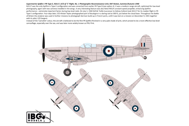 1:72 IBG Models 72582 Supermarine Spitfire PR Type A/B/E WWII - British Propeller Aircraft - Ibg72582 37 - IBG72582