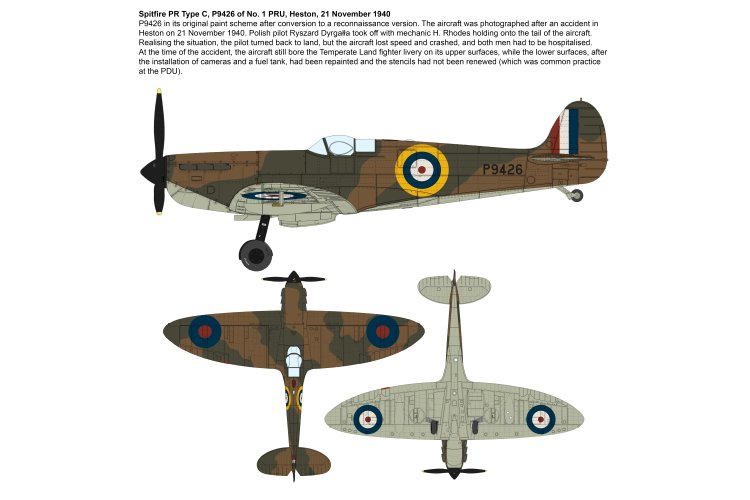 1:72 IBG Models 72583 Supermarine Spitfire PR Type C - Heston Special 1940-41 WWII - Brits Verkenningsvliegtuig - Ibg72583 3 - IBG72583