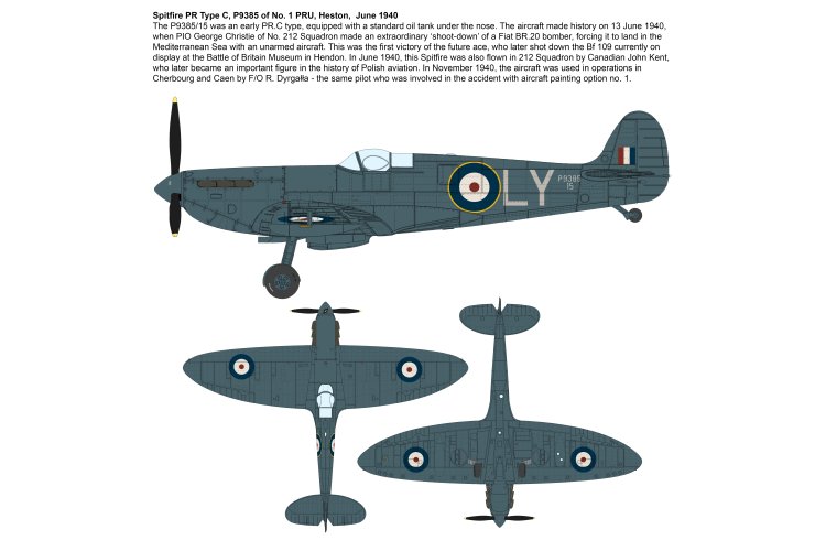 1:72 IBG Models 72583 Supermarine Spitfire PR Type C - Heston Special 1940-41 WWII - Brits Verkenningsvliegtuig - Ibg72583 4 - IBG72583