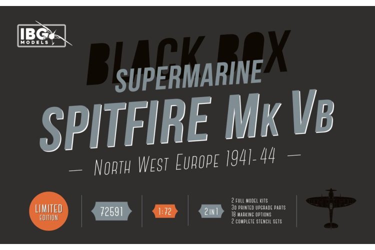 1:72 IBG Models 72591 Supermarine Spitfire Mk Vb - North West Europe 1941-44 - 2 Britse Propellervliegtuigen - Ibg72591 1 - IBG72591