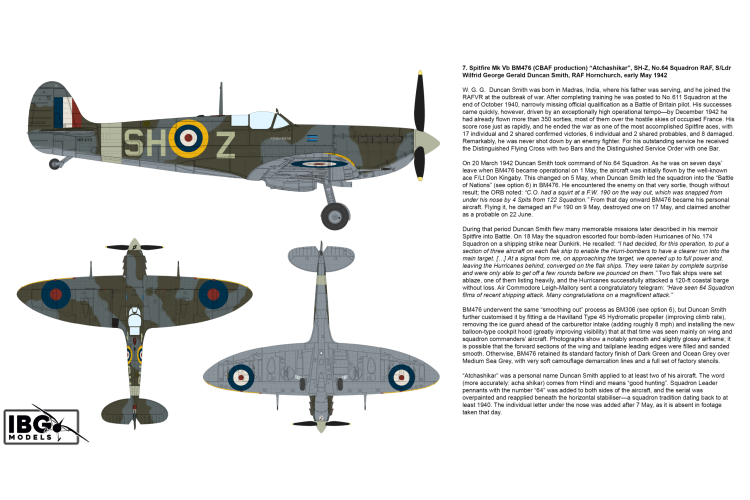 1:72 IBG Models 72591 Supermarine Spitfire Mk Vb - North West Europe 1941-44 - 2 Britse Propellervliegtuigen - Ibg72591 10 - IBG72591