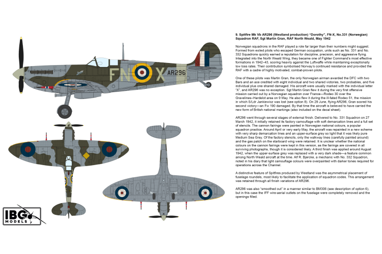 1:72 IBG Models 72591 Supermarine Spitfire Mk Vb - North West Europe 1941-44 - 2 Britse Propellervliegtuigen - Ibg72591 12 - IBG72591