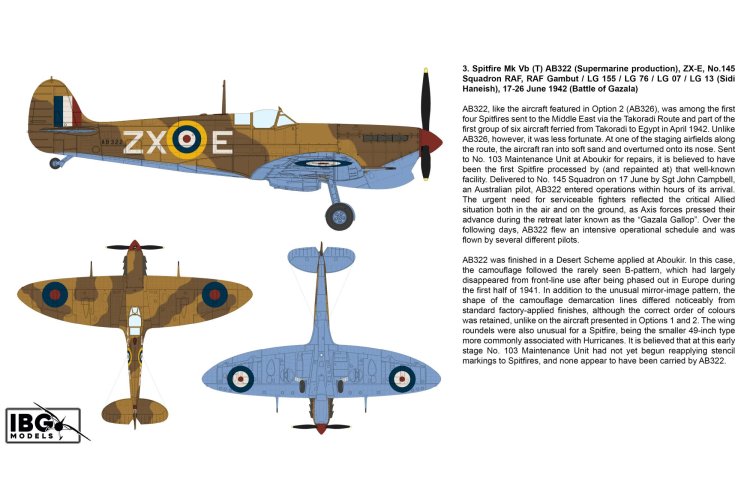 1:72 IBG Models 72592 Supermarine Spitfire Mk.V Trop. over North Africa 1942-1943 WWII - British Fighter Aircraft - Ibg72592 5 - IBG72592