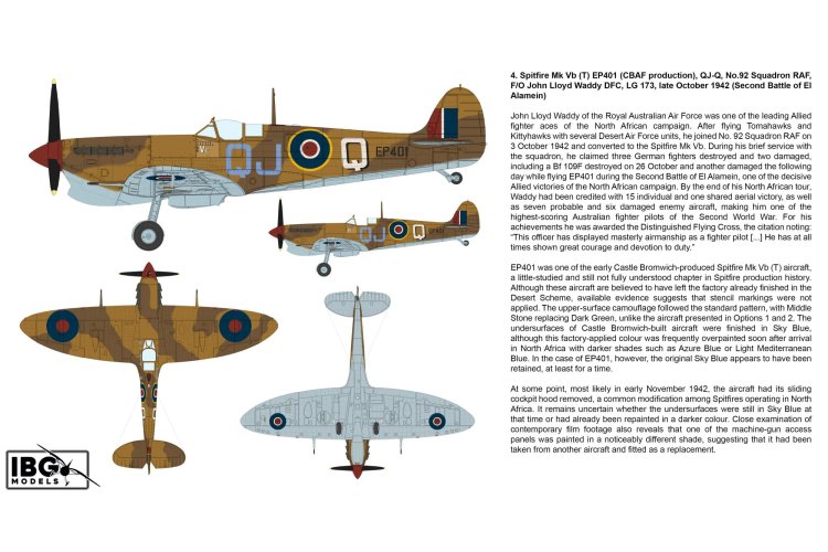 1:72 IBG Models 72592 Supermarine Spitfire Mk.V Trop. over North Africa 1942-1943 WWII - British Fighter Aircraft - Ibg72592 6 - IBG72592