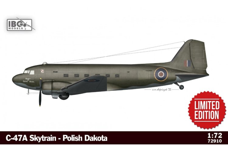 1:72 IBG Models 72910 Douglas C-47A Skytrain Polish Dakota - Limited Edition - Polish Transport Aircraft - Ibg72910 1 - IBG72910