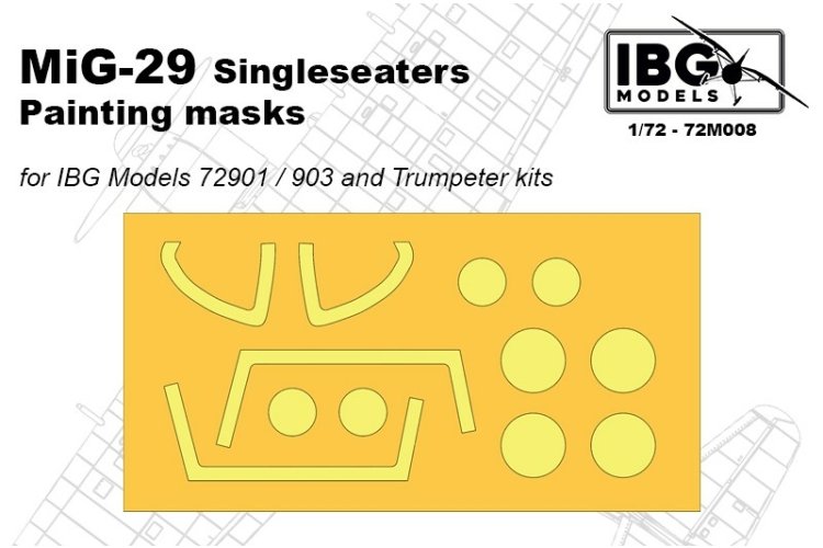 1:72 IBG Models 72M008 MiG-29 Paint Masks - Ibg72m008 1 - IBG72M008