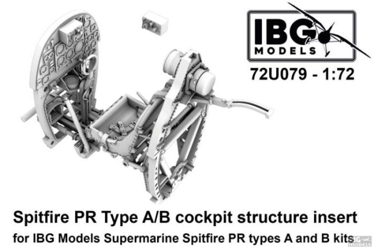 1:72 IBG Models 72U079 Supermarine Spitfire PR Type A/B Cockpit for IBG Models - Detail Set - Ibg72u079 1 - IBG72U079