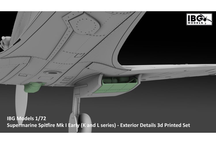 1:72 IBG Models 72U083 3D-geprinte K- en L-Series Exterieur Detailset voor Supermarine Spitfire Mk.I Early - Ibg72u083 11 - IBG72U083