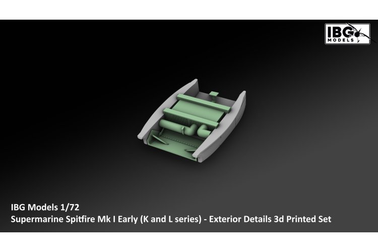 1:72 IBG Models 72U083 3D-geprinte K- en L-Series Exterieur Detailset voor Supermarine Spitfire Mk.I Early - Ibg72u083 12 - IBG72U083
