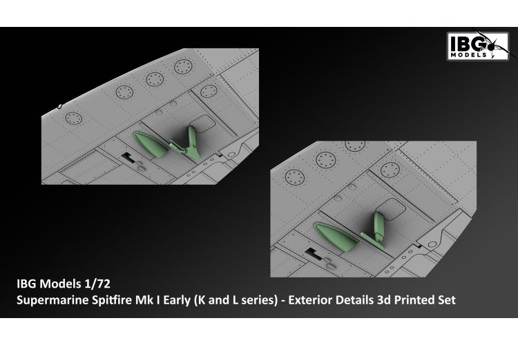 1:72 IBG Models 72U083 3D-geprinte K- en L-Series Exterieur Detailset voor Supermarine Spitfire Mk.I Early - Ibg72u083 4 - IBG72U083