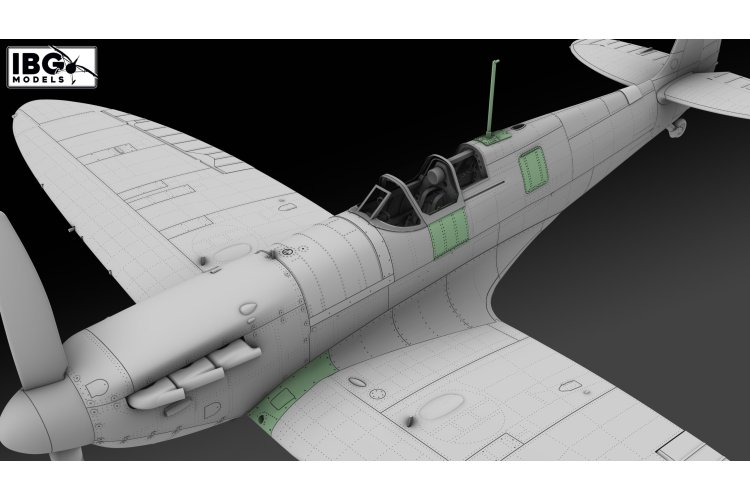 1:72 IBG Models 72U083 3D-geprinte K- en L-Series Exterieur Detailset voor Supermarine Spitfire Mk.I Early - Ibg72u083 5 - IBG72U083