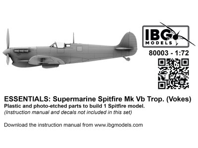 1:72 IBG Models 80003 Supermarine Spitfire Mk.V Trop. Vokes - Essentials - British Fighter Aircraft - Ibg80003 1 - IBG80003
