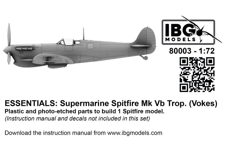 1:72 IBG Models 80003 Supermarine Spitfire Mk.V Trop. Vokes - Essentials - British Fighter Aircraft - Ibg80003 1 - IBG80003