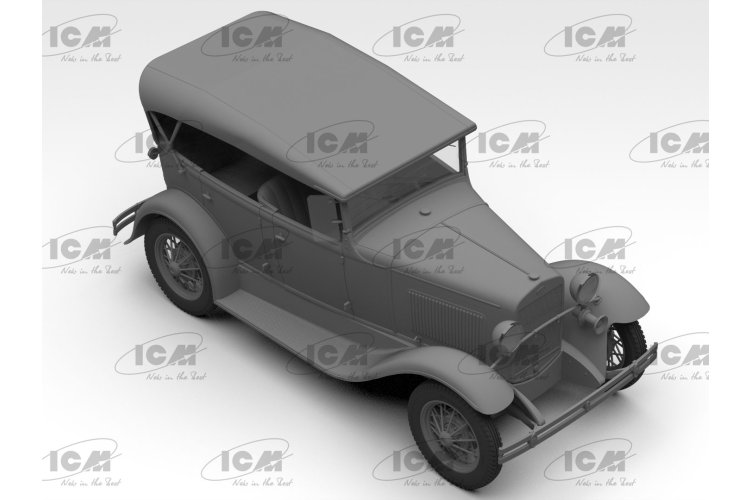 1:24 ICM 24053 GAZ-A Passagiersauto in Duitse Dienst - WWII Wehrmacht - Militair voertuig - Icm24053 2 - ICM24053