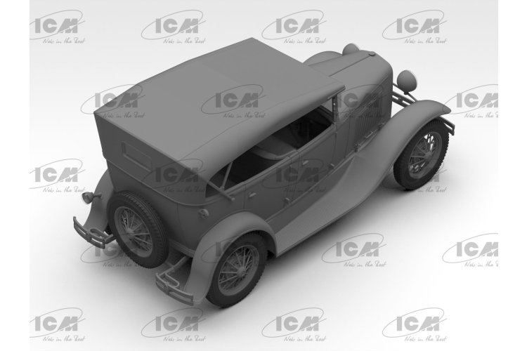 1:24 ICM 24053 GAZ-A Passagiersauto in Duitse Dienst - WWII Wehrmacht - Militair voertuig - Icm24053 3 - ICM24053
