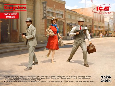 1:24 ICM 24054 Gangsters &ndash; 3 Figures - Icm24054 1 - ICM24054
