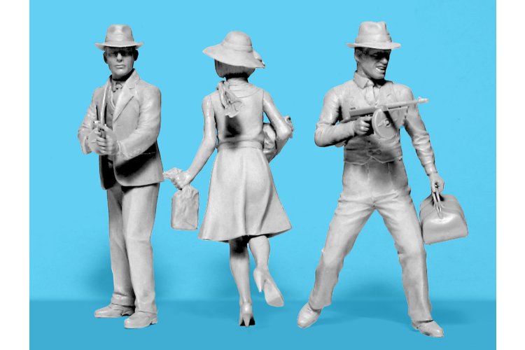 1:24 ICM 24054 Gangsters &ndash; 3 Figures - Icm24054 2 - ICM24054