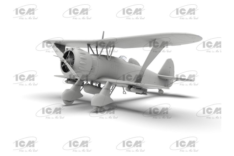 1:32 ICM 32015 Henschel Hs 123A Late versie - Duits Aanvalsvliegtuig WWII - Propellervliegtuig - Icm32015 2 - ICM32015
