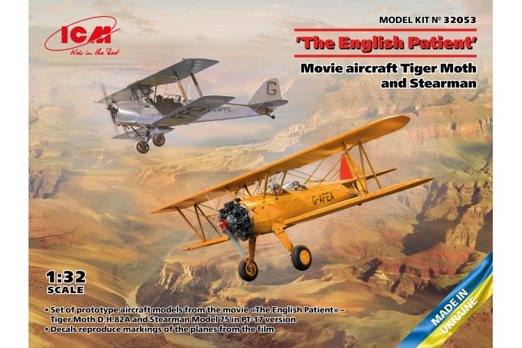 1:32 ICM 32053 The English Patient Movie Aircraft Tiger Moth - Stearman - Icm32053 en 1 scaled 1 - ICM32053