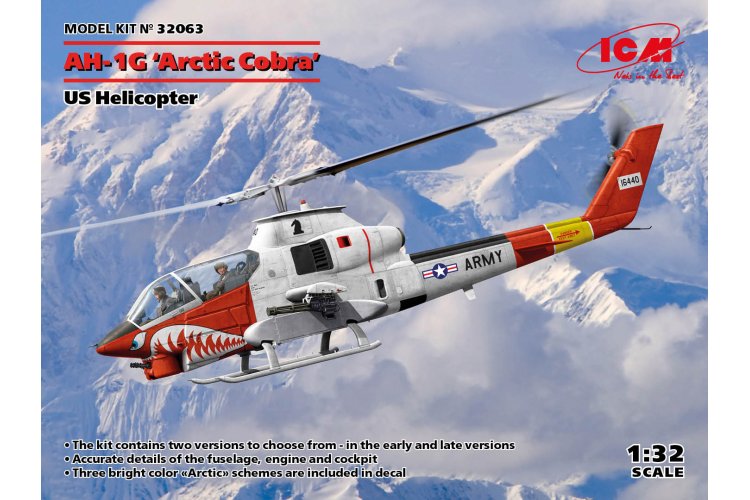 1:32 ICM 32063 AH-1G0 Arctic Cobra - US Helicopter - Icm32063 en orkzh 1 - ICM32063