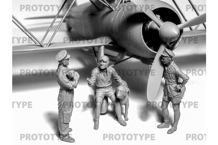 1:32 ICM 32110 Italian Pilots in Tropical Uniform (1939-1943) - Icm32110 2 - ICM32110