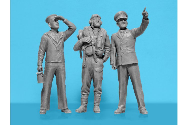 1:32 ICM 32118 WWII Pilots of British Naval Aviation - Icm32118  - ICM32118