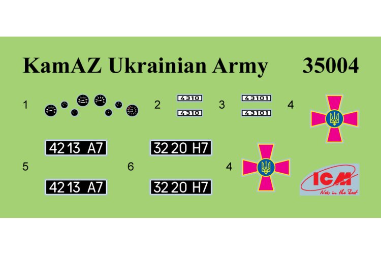 1:35 ICM 35004 Kamaz-4310 - Oekra&iuml;ense militaire bakwagen - Icm35004 17 - ICM35004