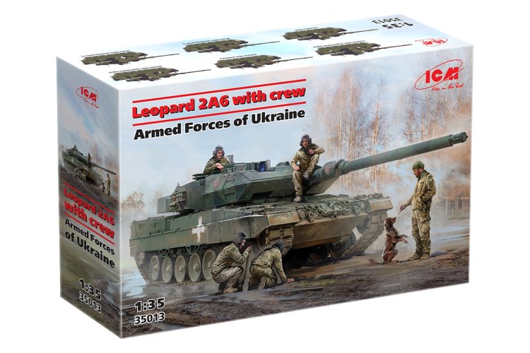1:35 ICM 35013 Leopard 2A6 Tank Ukraine with Crew - Special Edition - Icm35013 2 - ICM35013