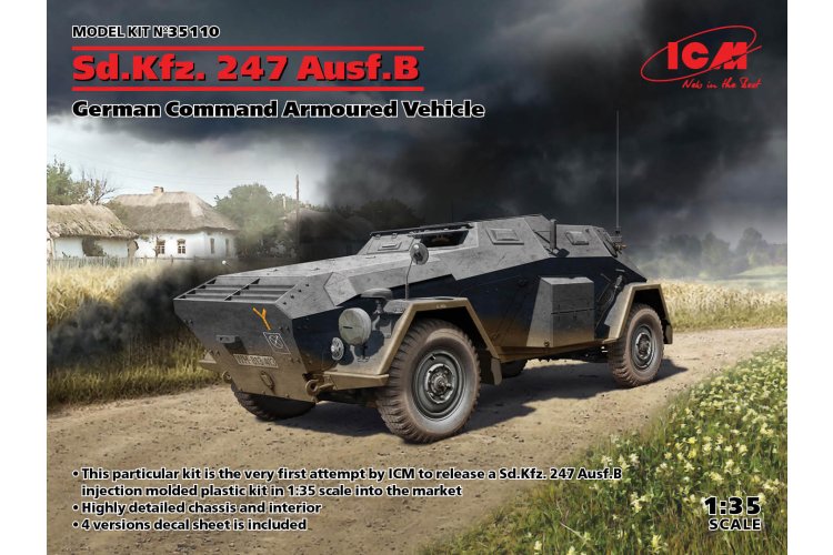 1:35 ICM 35110 Sd.Kfz. 247 Ausf.B, German Command Armoured Vehicle - Icm35110 1 1 - ICM35110